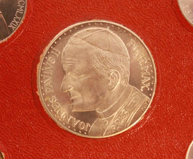 Vatican Souvenir Collection 1980, Paulus VI & Pope Ioannes Paulus II, Coins and Stamps Uncirculated