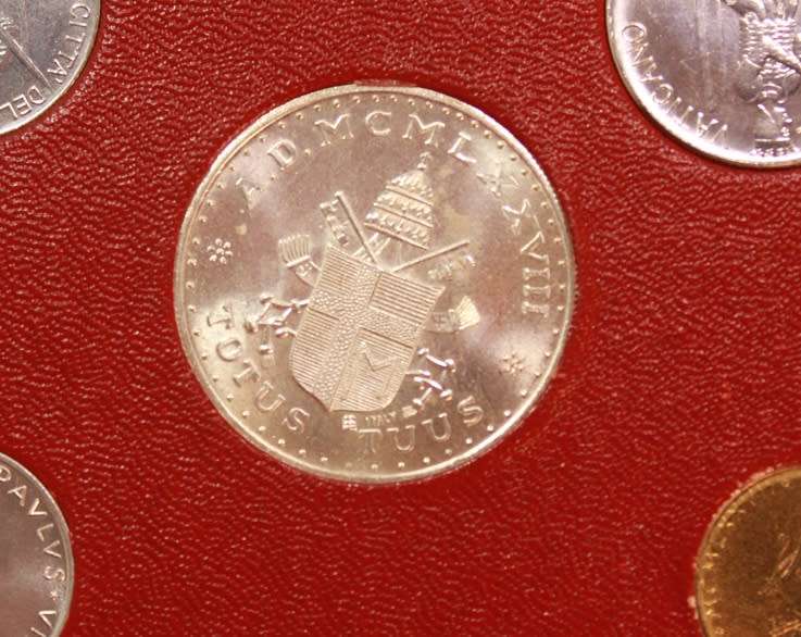Vatican Souvenir Collection 1980, Paulus VI & Pope Ioannes Paulus II, Coins and Stamps Uncirculated