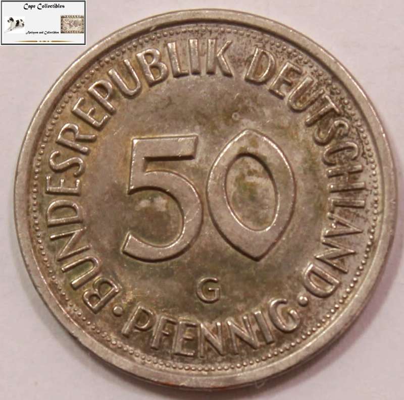 Germany 50 Pfennig Coin 1981 Circulated