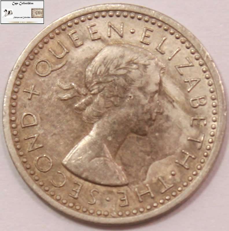 Rhodesia and Nyasaland 3d Three Pence (Tickey) 1962 VF20 Circulated