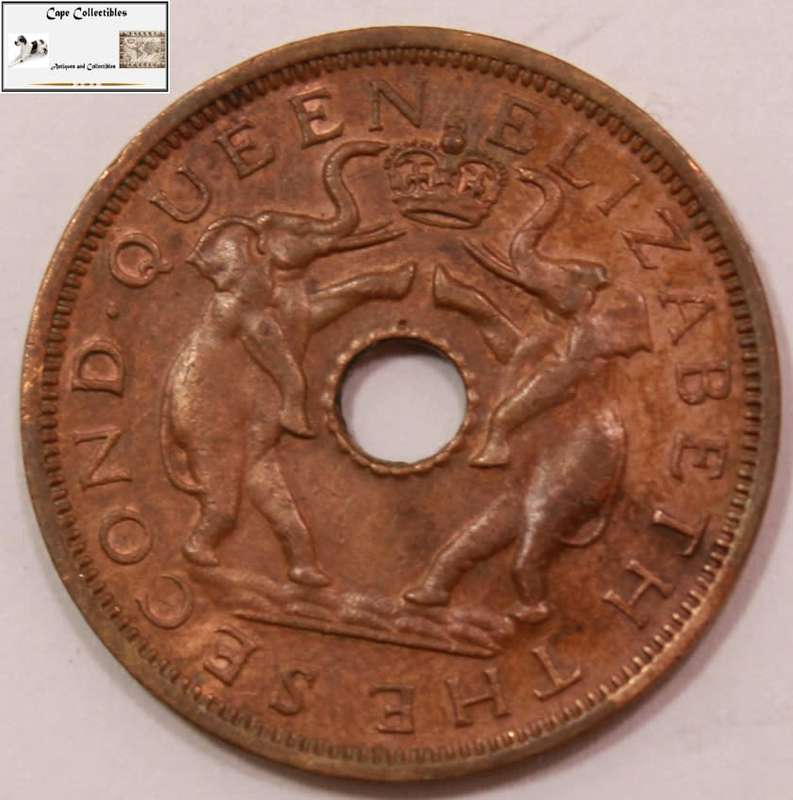 Rhodesia and Nyasaland 1961 1 Penny Circulated
