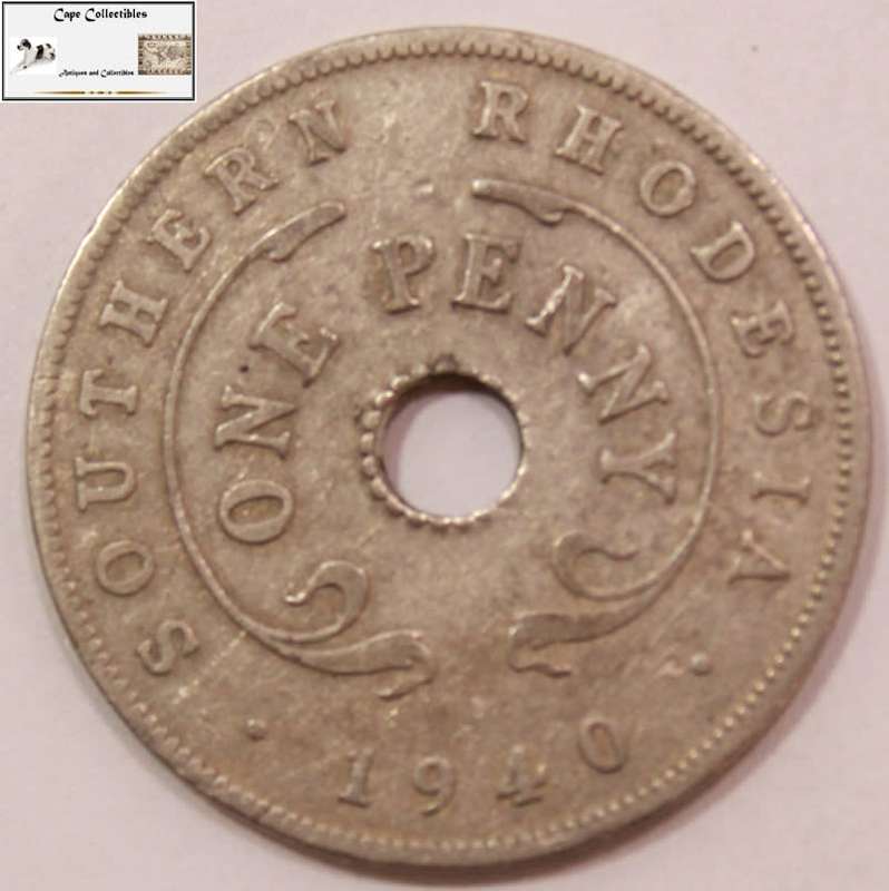 Southern Rhodesia 1 Penny 1940 Coin Circulated