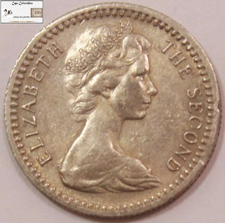Rhodesia 5 Cent -6d- Sixpence 1964 Coin Circulated