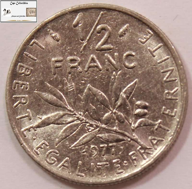 France 1/2 Franc 1977 Coins Circulated