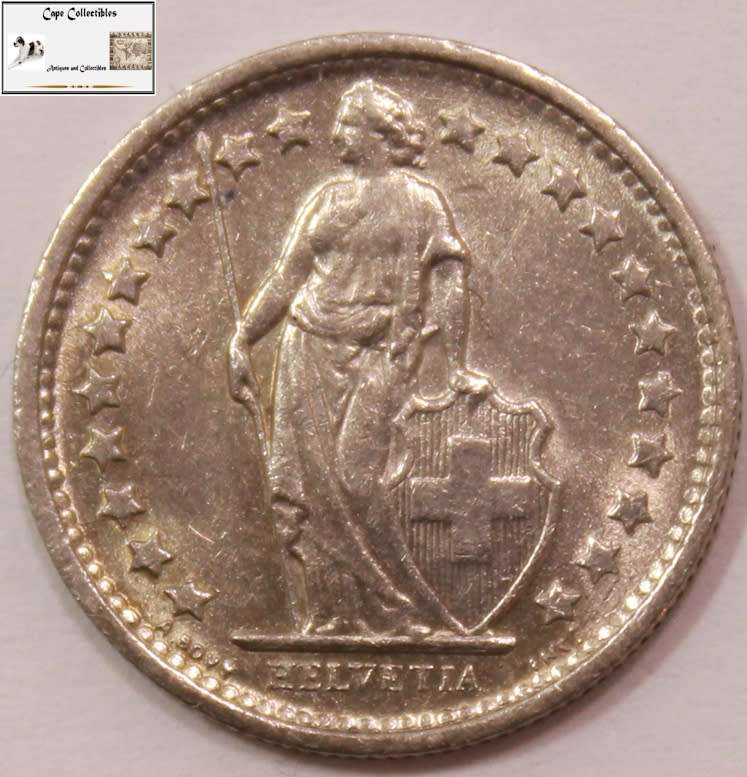 Switzerland 1/2 Franc 1971 Coin Circulated