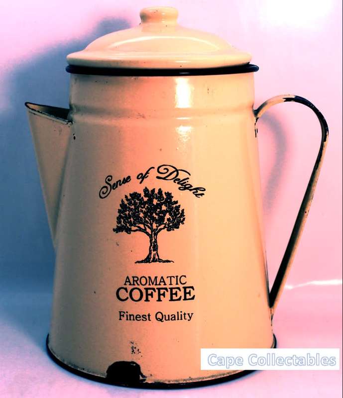 `Coffee Shops: Vintage Enamel Coffee Pot` Original Digital Download Stock Photo