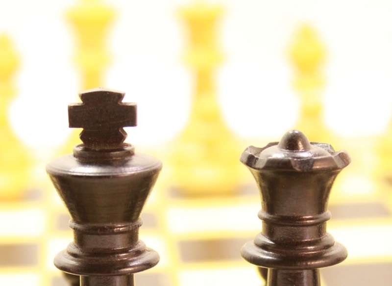 `Chess Board Pieces Black Queen and King` Original Digital Download Stock Photo