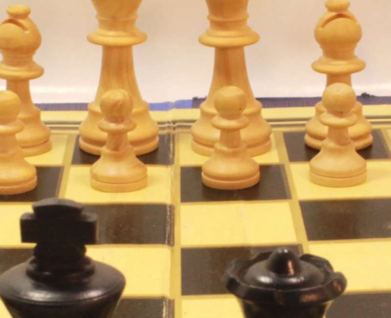 `Chess Board Black and White Pieces` Original Digital Download Stock Photo