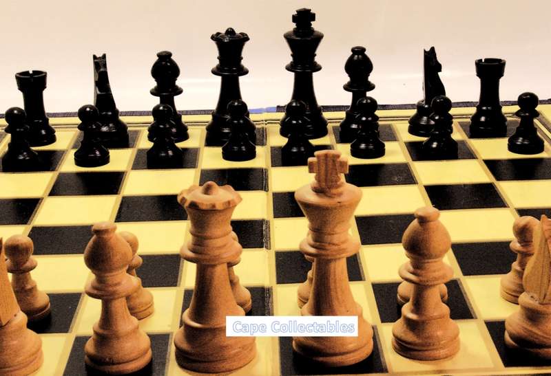 `Chess Board with Pieces Sketch Style Image` Original Digital Download Stock Photo