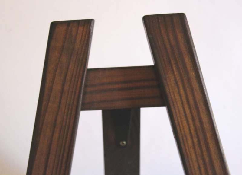 Dark Stained Wooden Easel for Picture Frames