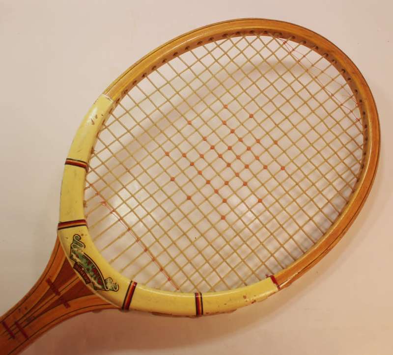 Vintage Dunlop Maxply Fort Wooden Tennis Racquet with Red Cover