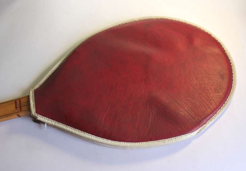 Vintage Dunlop Maxply Fort Wooden Tennis Racquet with Red Cover