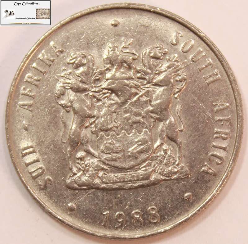 South Africa 1 Rand Coin 1988  Circulated