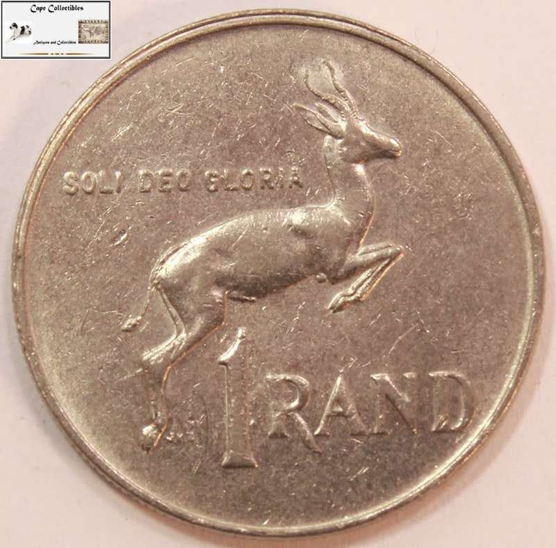 South Africa 1 Rand Coin 1988  Circulated
