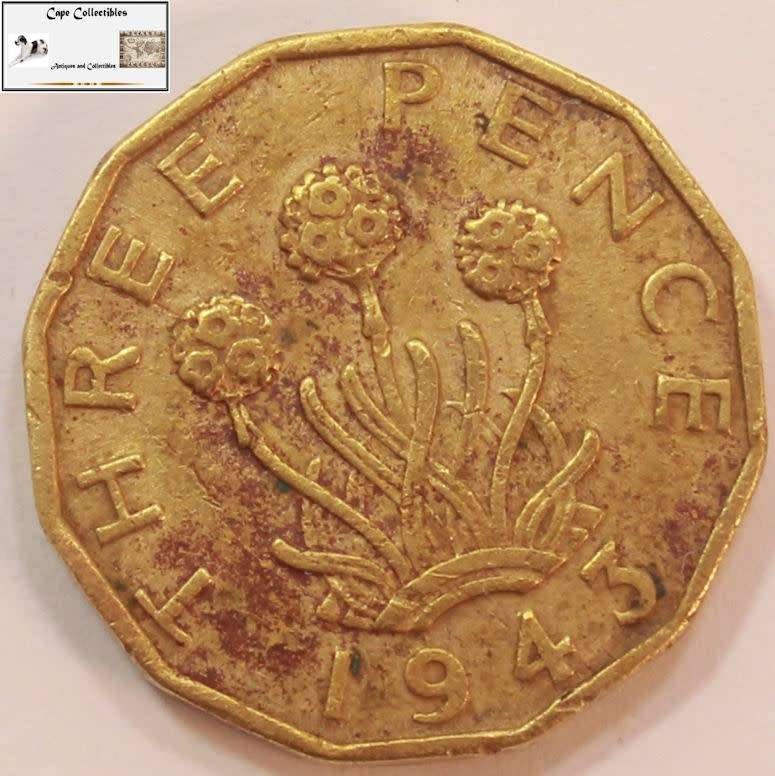 United Kingdom 3 Pence 1943 Coin Circulated
