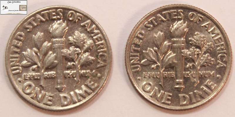 United States of America 1 Dime 1985 and 2008 Coin (Two Coins) Circulated