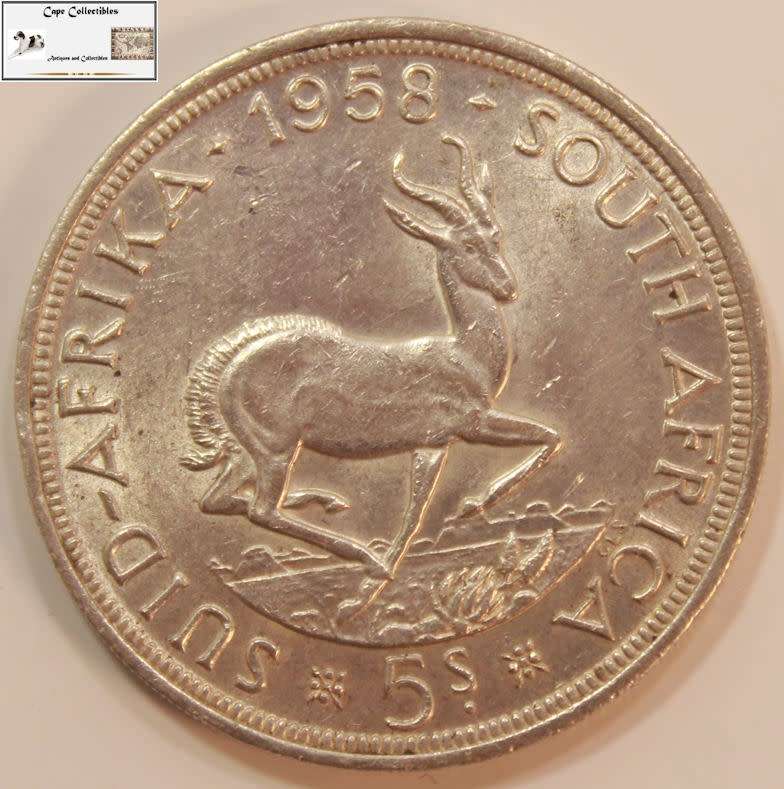 South Africa 5 Shilling 1958 Coin Circulated