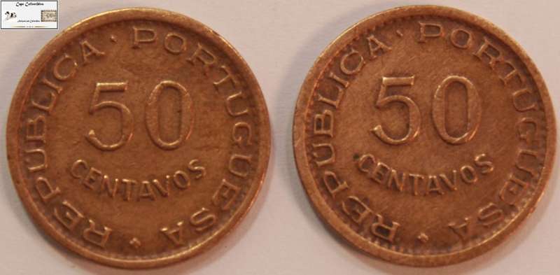 Angola 50 Centavos 1953 x 2 (Two Coins) Circulated