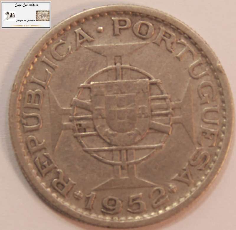 Angola 10 Escudos 1952 Coin Circulated