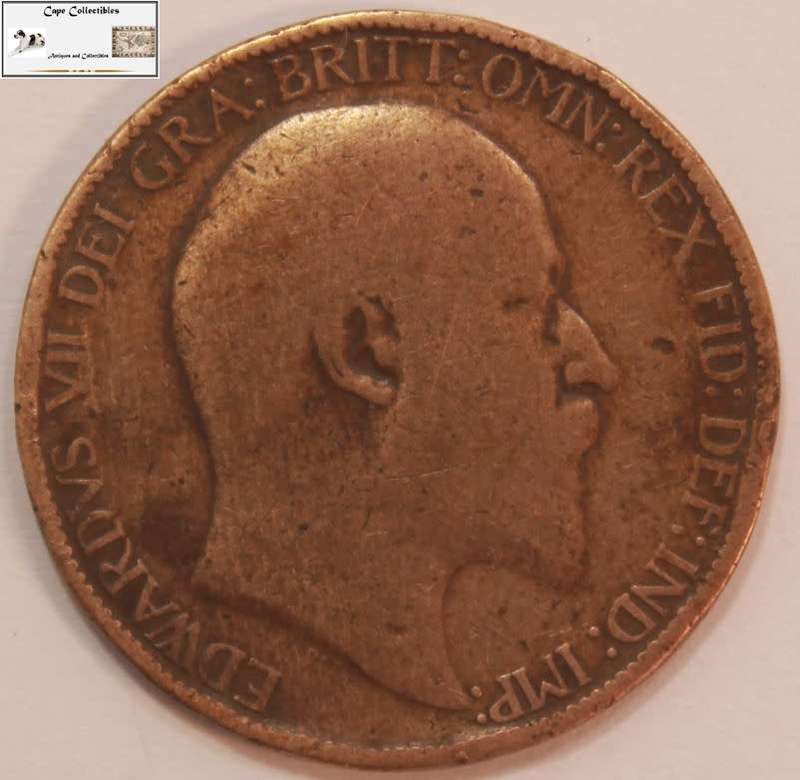 United Kingdom 1/2 Penny 1908 Coin Circulated