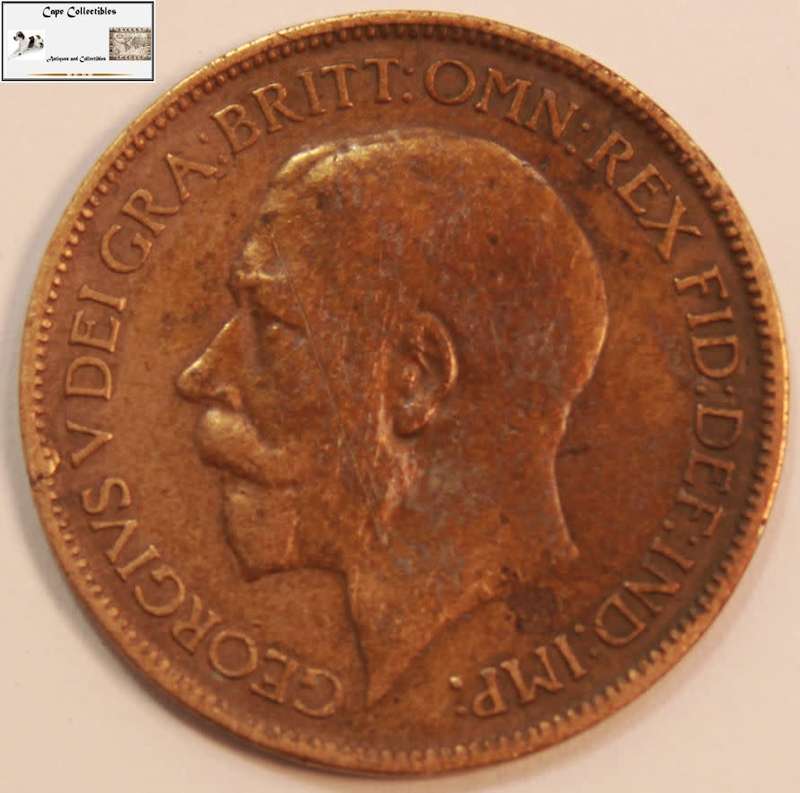United Kingdom 1/2 Penny 1923 Coin Circulated