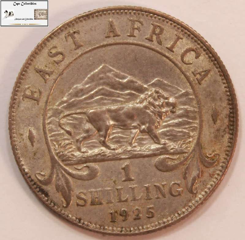 East Africa 1 Shilling 1925 Coin Circulated