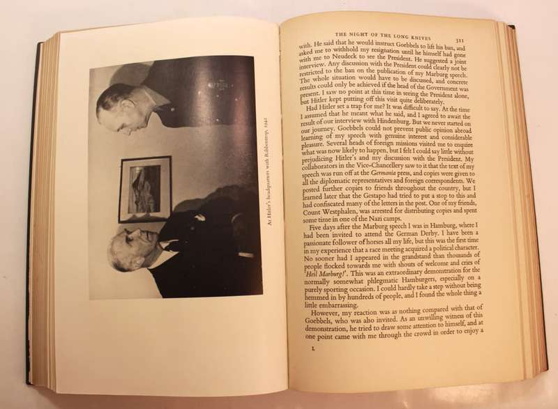 Memoirs by Franz Von Papen Hardcover Book