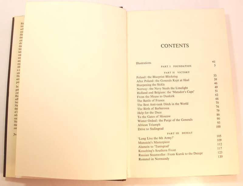 Hitlers Generals by Richard Humble Hardcover Book