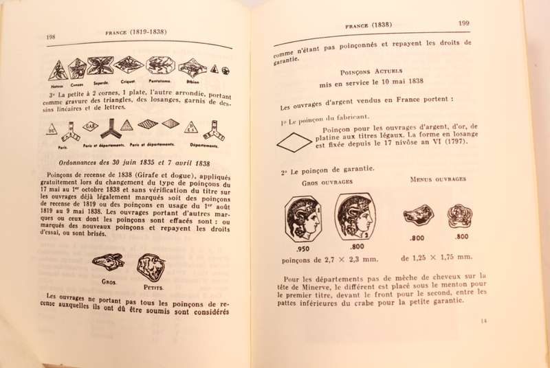 `Les Poincons de Garantie Internationaux Pour L`Argent` Silver-Hallmarks French 1977 Softcover