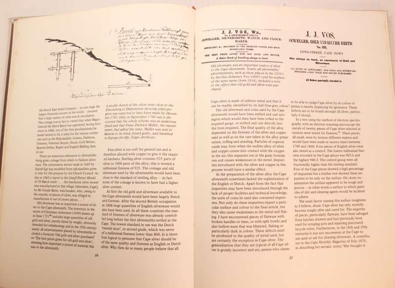 Cape Silver and Silversmiths by Stephan Welz Hardcover Book