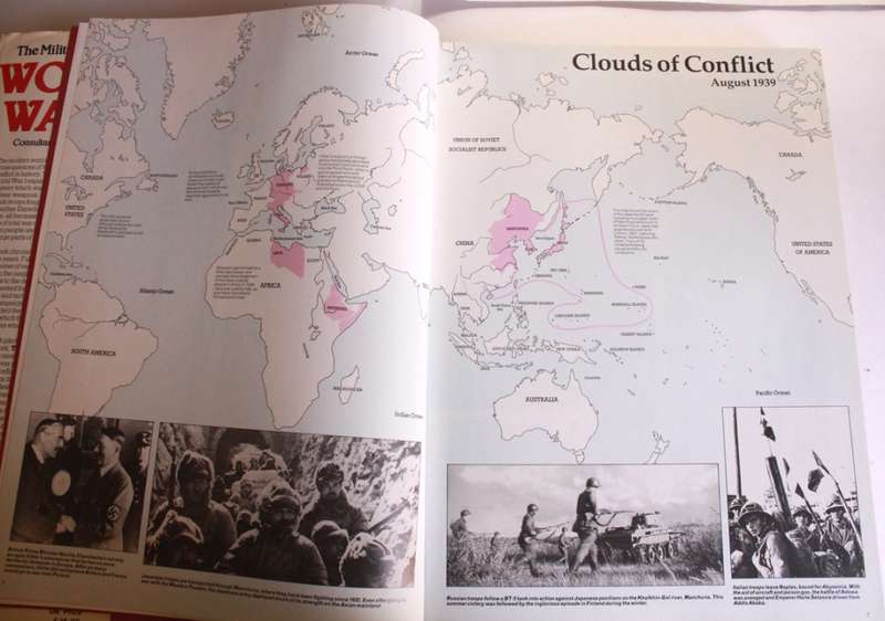 The Military History of World War II - Barrie Pitt Consultant Editor Hardcover Book