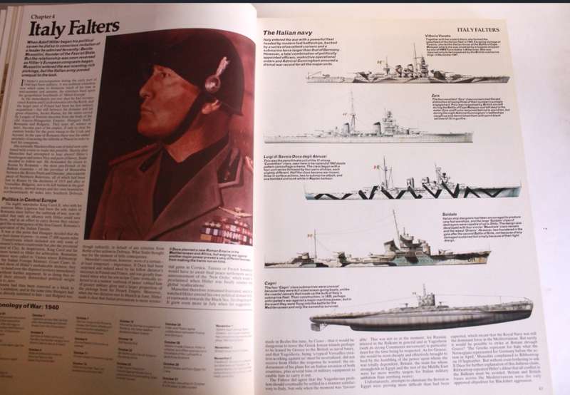 The Military History of World War II - Barrie Pitt Consultant Editor Hardcover Book