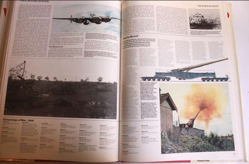 The Military History of World War II - Barrie Pitt Consultant Editor Hardcover Book