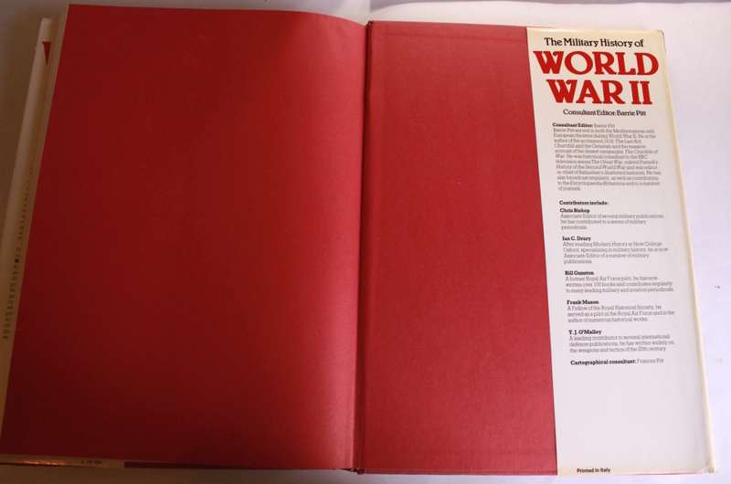 The Military History of World War II - Barrie Pitt Consultant Editor Hardcover Book