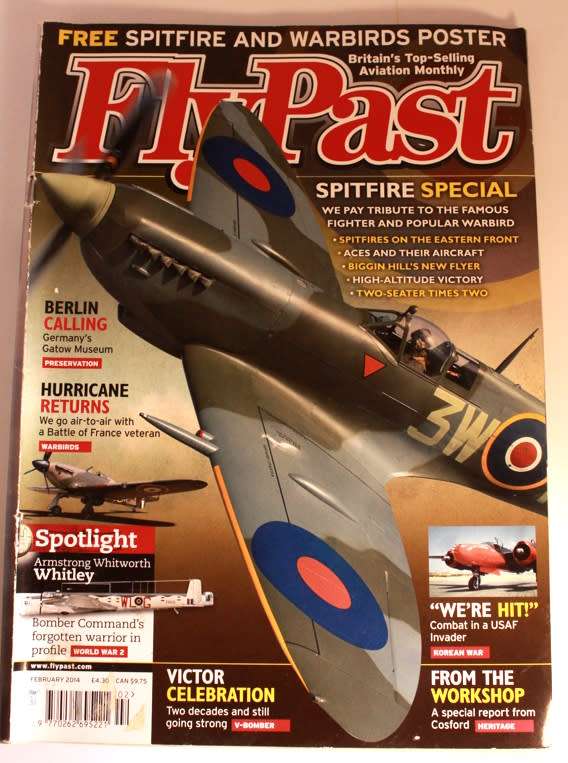 Flypast Aviation Heritage `Spitfire Special Edition ` Magazine UK February 2014