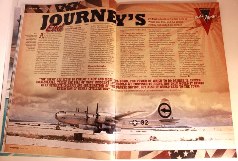 Flypast Aviation Heritage `VJ Day Special Edition` Magazine UK August 2015