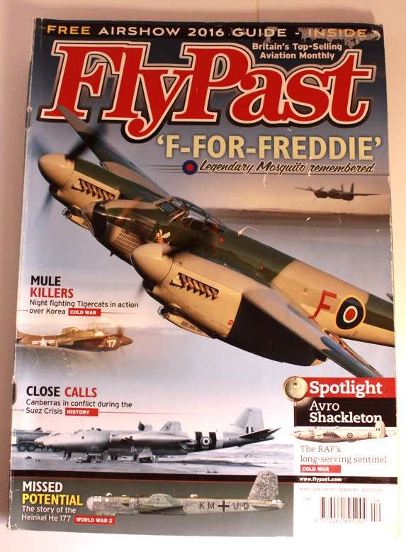 Flypast Aviation Heritage `Avro Shackleton Spotlight` Magazine UK April 2016