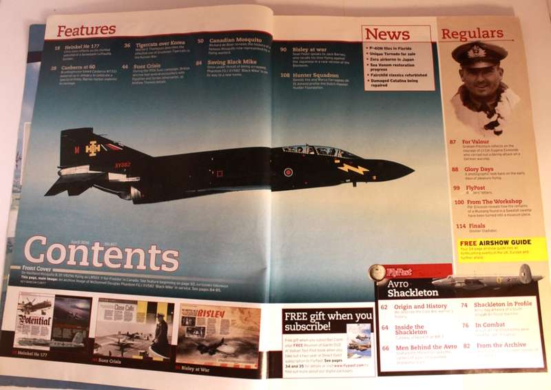 Flypast Aviation Heritage `Avro Shackleton Spotlight` Magazine UK April 2016