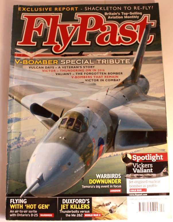 Flypast Aviation Heritage `Vulcan Bomber Special Tribute` Magazine UK February 2016
