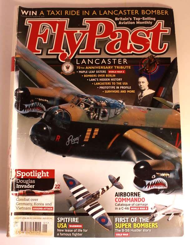 Flypast Aviation Heritage `Lancaster 75th Anniversary Tribute` Magazine UK January 2016