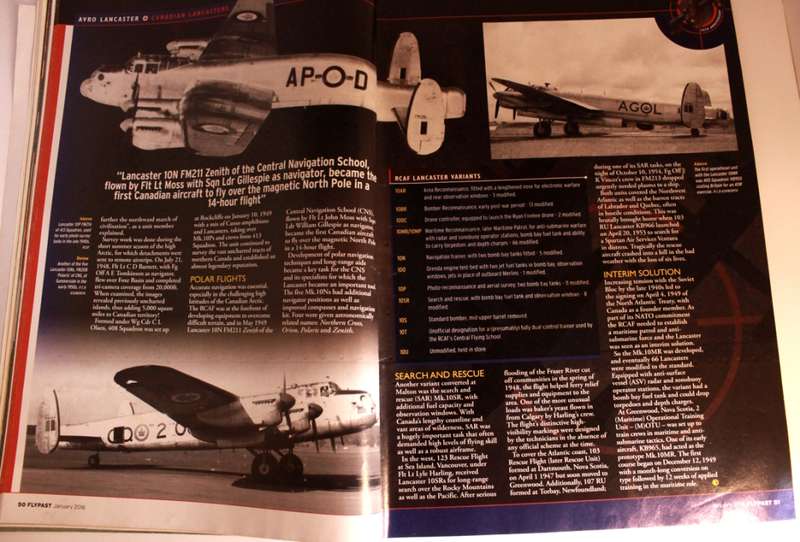 Flypast Aviation Heritage `Lancaster 75th Anniversary Tribute` Magazine UK January 2016