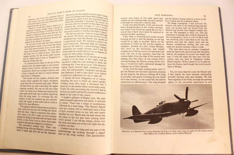 Neville Duke`s Book Of Flight Edited by Edward Lanchbery Hardcover Book