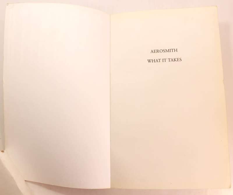 Aerosmith What It Takes by Dave Bowler & Bryan Dray Softcover Book
