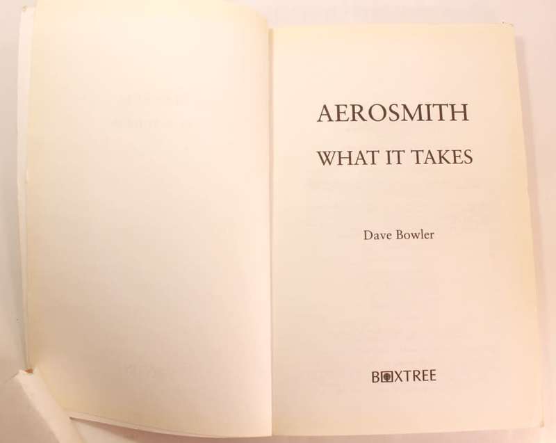 Aerosmith What It Takes by Dave Bowler & Bryan Dray Softcover Book