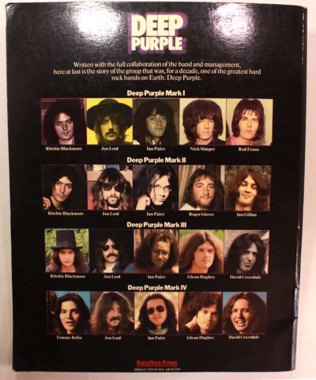 Deep Purple The Illustrated Biography by Chris Charlesworth Softcover Book