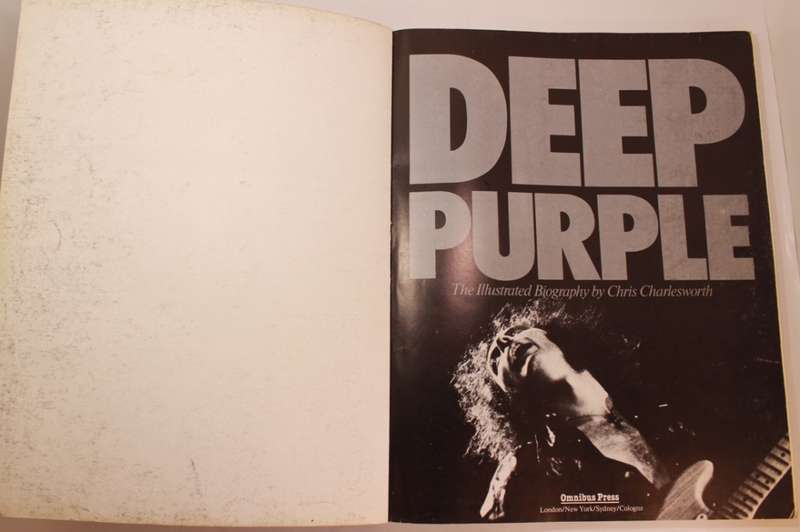 Deep Purple The Illustrated Biography by Chris Charlesworth Softcover Book