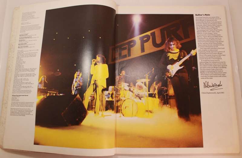 Deep Purple The Illustrated Biography by Chris Charlesworth Softcover Book
