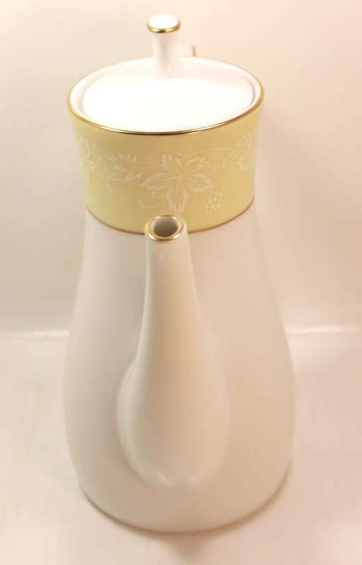 Vintage Noritake `Annulaire` 6689 Elegant Coffee Pot Made In Japan