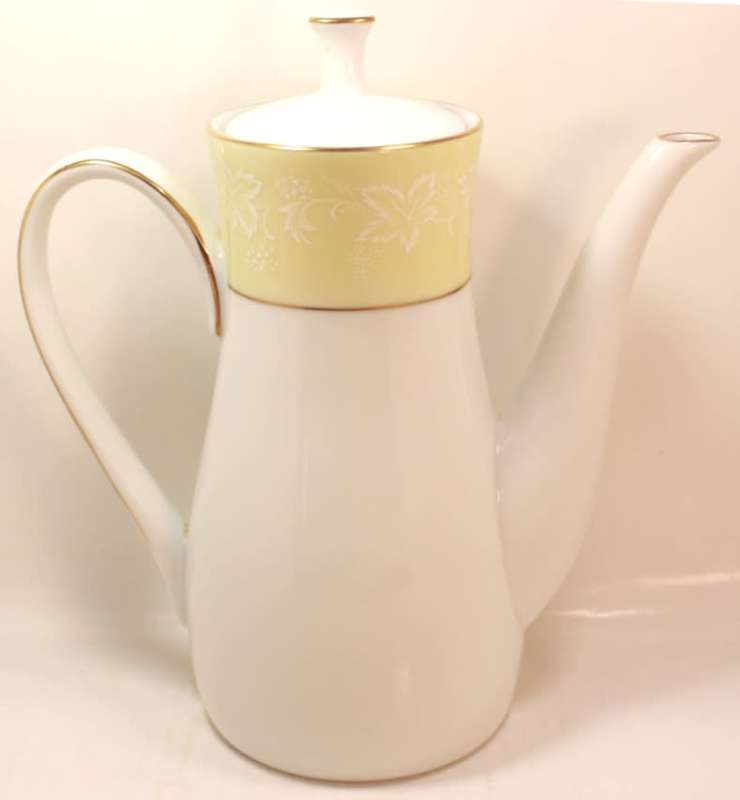 Vintage Noritake `Annulaire` 6689 Elegant Coffee Pot Made In Japan