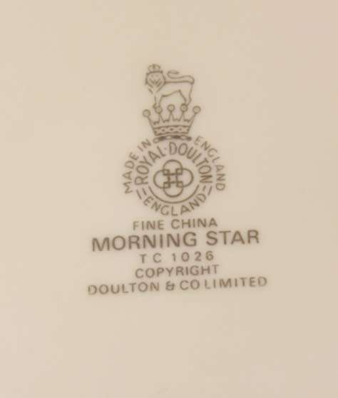Vintage Royal Doulton `Morning Star` Translucent China #1026 Fine China Coffee Pot